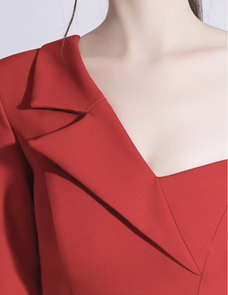 イタリアンサテン チュール オーバースカート ミディアムスリーブ 2way ウェディング パーティ 演奏会 レッド パンツドレス