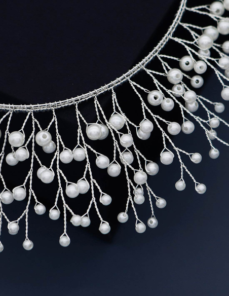 パール ティアラ カチューシャ 豪華 大ぶり ブライダル 撮影 前撮り 結婚式 ヘッドドレス