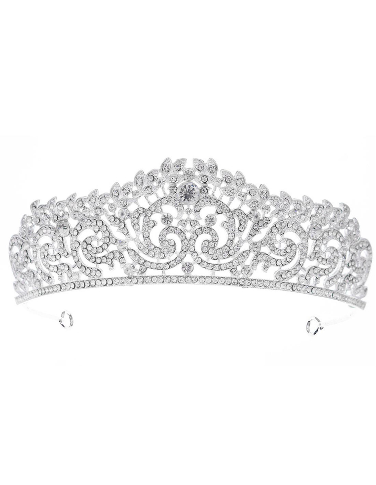 シルバー ラインストーン ティアラ 豪華 ブライダル 撮影 前撮り 結婚式 プリンセス ヘッドドレス