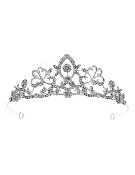 シルバー ラインストーン ティアラ ブライダル 撮影 前撮り 結婚式 プリンセス ヘッドドレス