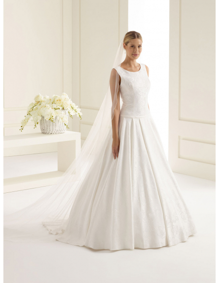 ソフトチュール 1段 メロウ クリスタル カテドラル ロングベール